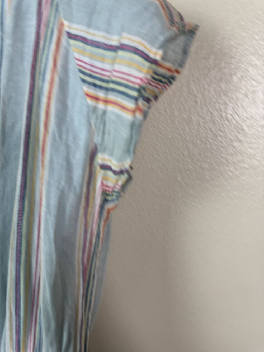 Rails Amelia Sage Harbour Stripe Tiered Midi Dress Linen Blend Size Small Green - Picture 16 of 16